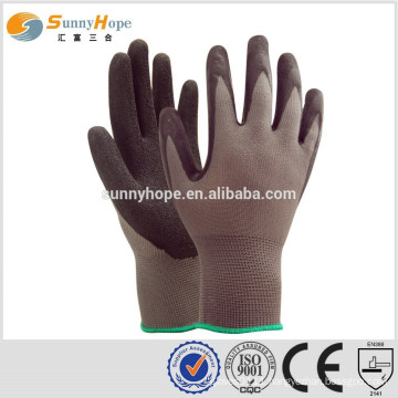 13 Gauge nylon knit latex work gloves